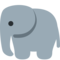 Elephant emoji on Twitter